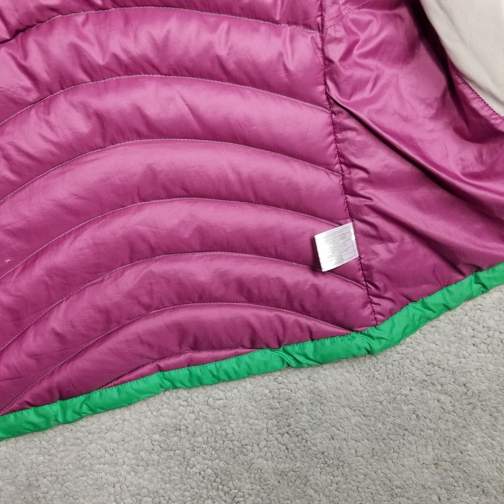 Patagonia Puffer Vest Womens Medium Green Full Zip Goose Down Lightweight Pocket - Picture 7 of 16
